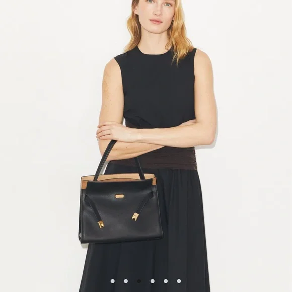 Tory Burch Lee Radziwill Small Elegant Black Handbag 👜 NWT - Picture 1 of 11